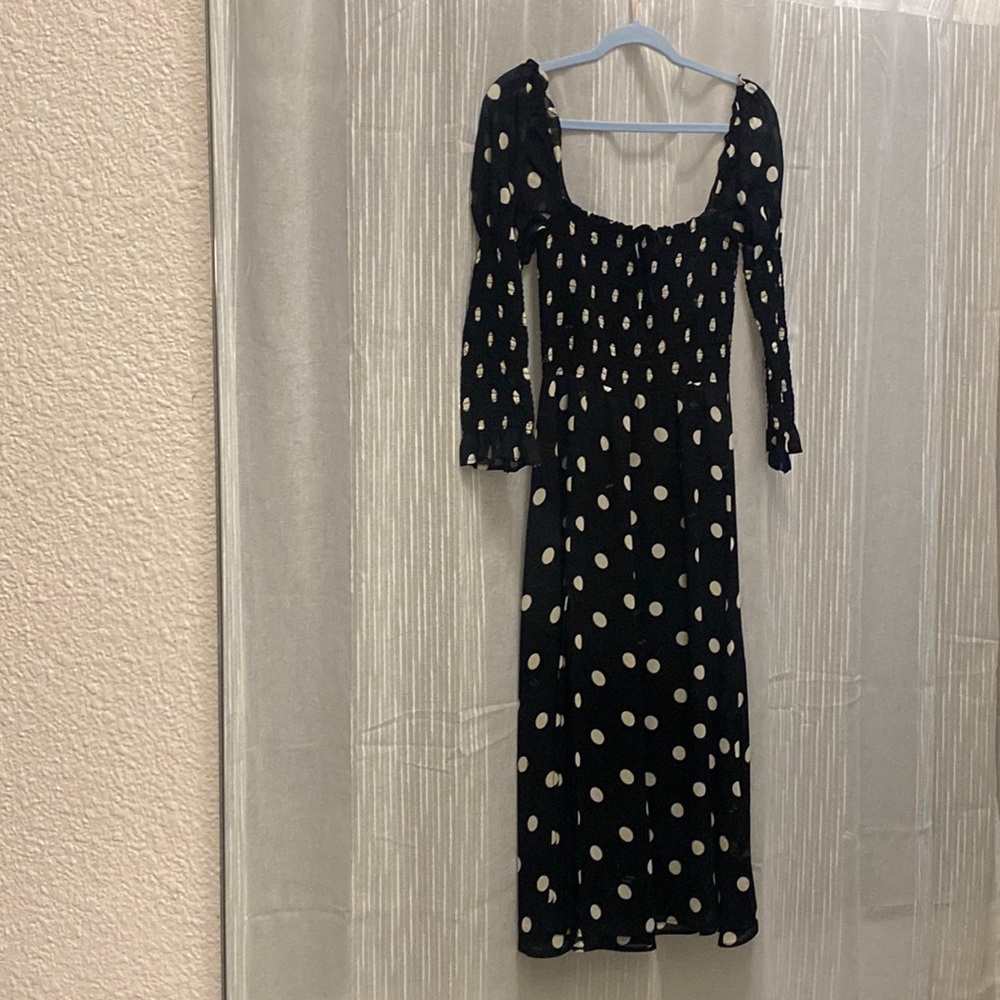 Reformation Polka Dot Midi Dress